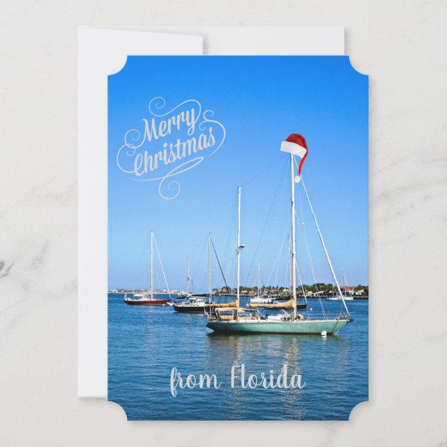 Frohe Weihnachten von Florida Sailboats auf der Bu (Vorderseite)