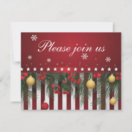 Frohe Weihnachten von (Ihrer Familie) Einladung