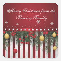 Frohe Weihnachten von (Ihrer Familie)