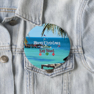 Frohe Weihnachten von Key West, Button