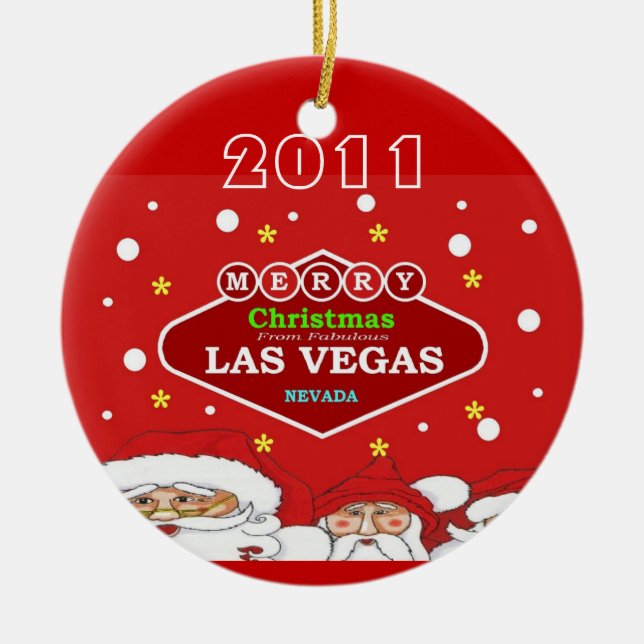 Frohe Weihnachten von Las Vegas Ornament (Vorne)