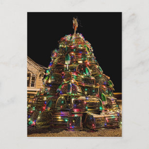 Frohe Weihnachten von Maine-Postkarte