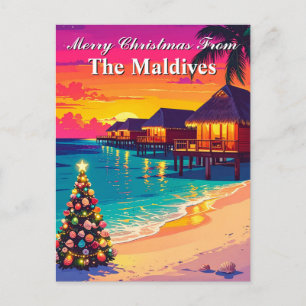 Frohe Weihnachten von Maldives Paradise Travel Postkarte