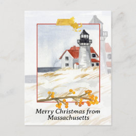 Frohe Weihnachten von Massachusetts Leuchtturm Sch