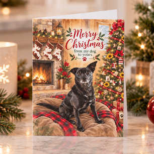 Frohe Weihnachten von meinem Hund an deinen