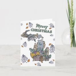 Frohe Weihnachten von Michigan Urlaubskarte