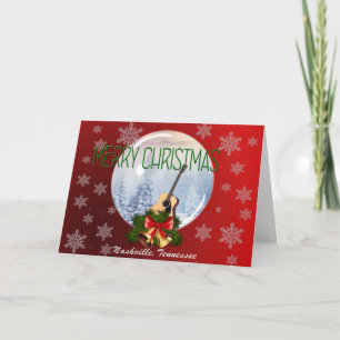 Frohe Weihnachten von Nashville-Karte - RD