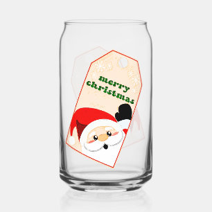 Frohe Weihnachten von Santa-Geschenkanhänger Dosenglas