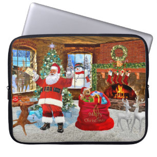 Frohe Weihnachten von Santa Laptopschutzhülle