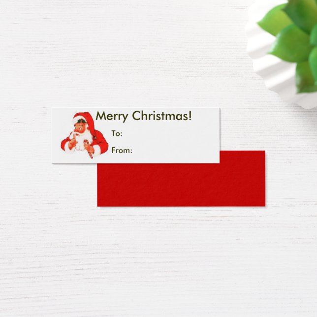 Frohe Weihnachten von Santa Tag (Schreibtisch)