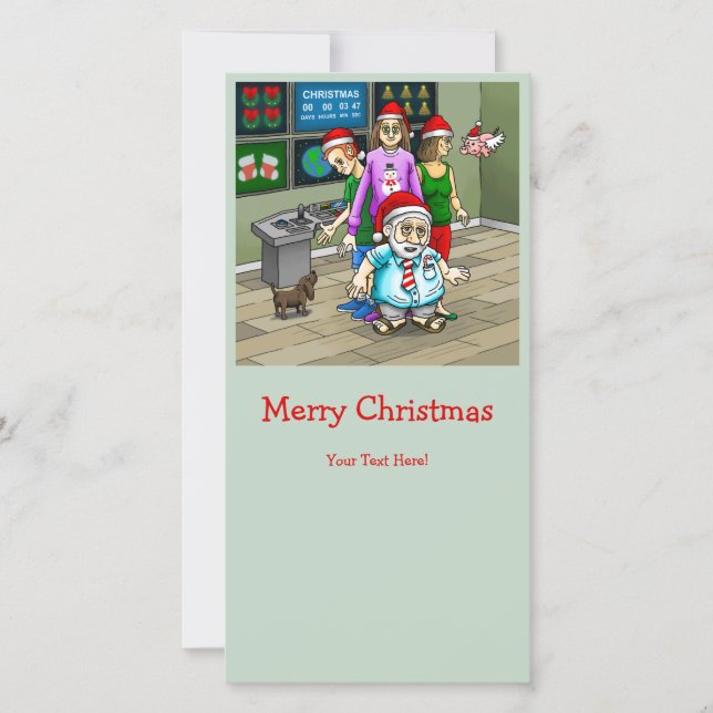 Frohe Weihnachten von Santas Büro (Vorderseite)