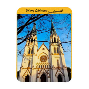 Frohe Weihnachten von Savannah Kathedrale St. John Magnet