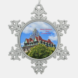 Frohe Weihnachten von Scranton, PA-Ornament Schneeflocken Zinn-Ornament