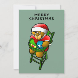 Frohe Weihnachten von Teddybär-Karte