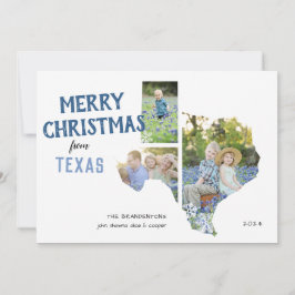 Frohe Weihnachten von Texas Three Foto Card