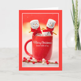 Frohe Weihnachten von uns beiden Marshmallow Coupl