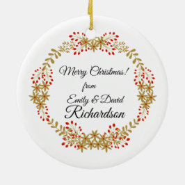 Frohe Weihnachten von uns! Keramik Ornament