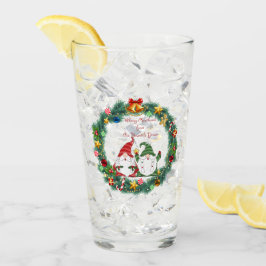 Frohe Weihnachten von "Unser Gnome" zu "Dein" auf Glas