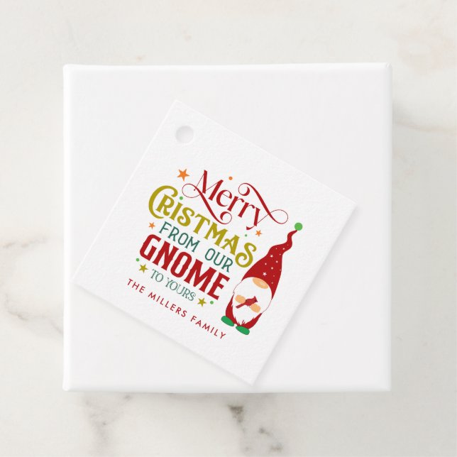 Frohe Weihnachten von unserem Genom zu deinen Geschenkanhänger (Beispiel)