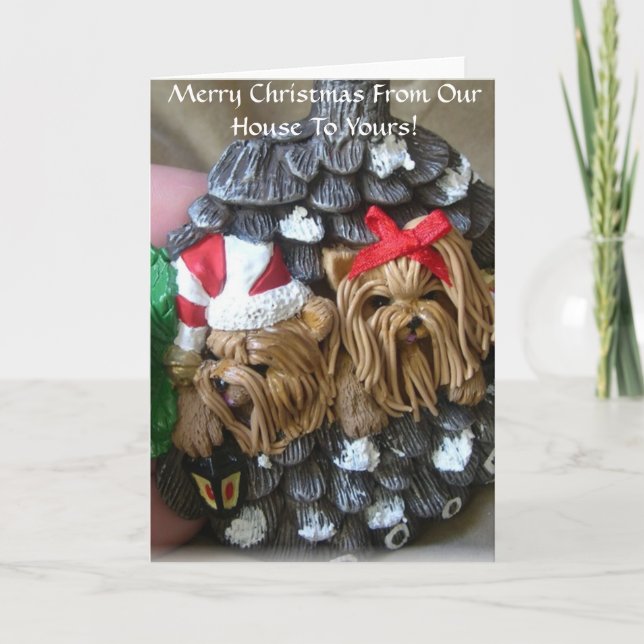 Frohe Weihnachten von unserem Haus zu Ihrem (Vorderseite)