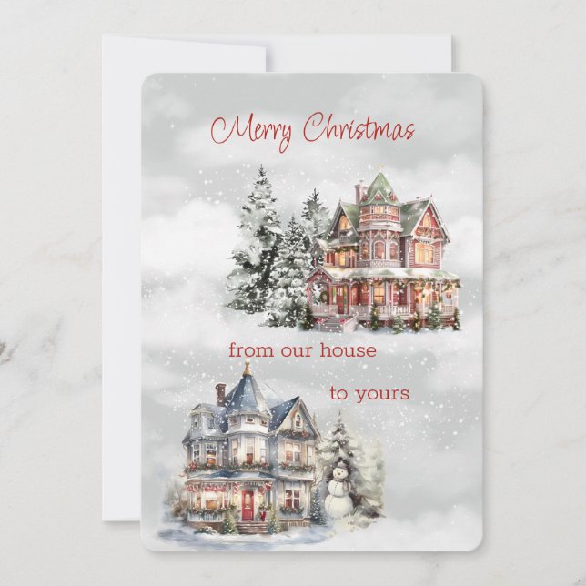 Frohe Weihnachten von unserem Haus zu Ihrem Viktor (Vorderseite)