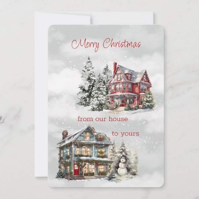 Frohe Weihnachten von unserem Haus zu Ihrem Viktor (Vorderseite)