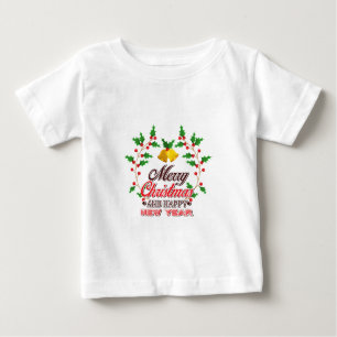 Frohe Weihnachten von unserer Familie, viel Glück  Baby T-shirt