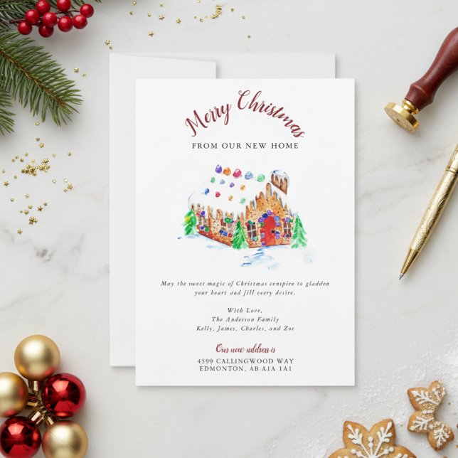 Frohe Weihnachten von unserer neuen Zuhause Moving Ankündigung (Von Creator hochgeladen)