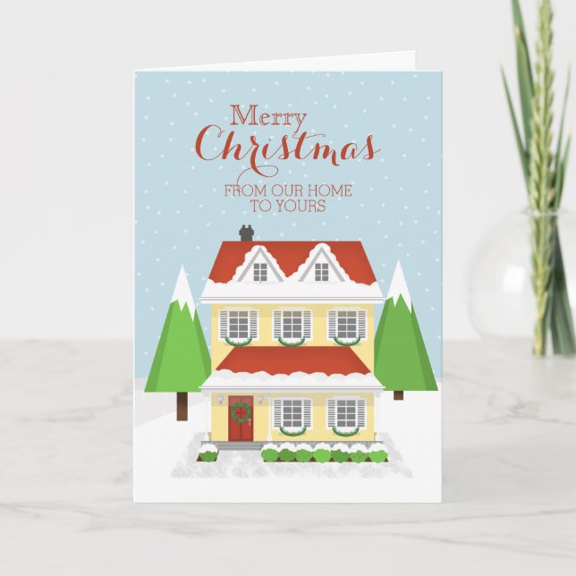 Frohe Weihnachten von unserer Zuhause zu deinen (Vorderseite)