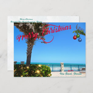 Frohe Weihnachten von Vero Beach Florida Ozean
