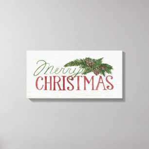 Frohe Weihnachten   Waldweiden Leinwanddruck