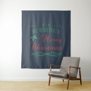 Frohe Weihnachten Wandteppich