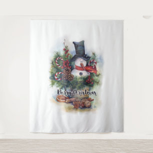 Frohe Weihnachten Wandteppich