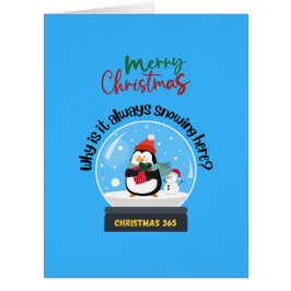 Frohe Weihnachten Warum schneit es hier immer