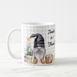 Frohe Weihnachten Wasserfarbe Bauernhof Gnome Kaffeetasse
