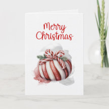 Frohe Weihnachten Wasserfarbe Candy Candy Candy
