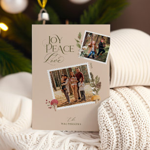 Frohe Weihnachten Wasserfarbe Woodsy Pilze Foto