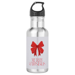 Frohe Weihnachten Wasserflasche – Schleifen-Feiert