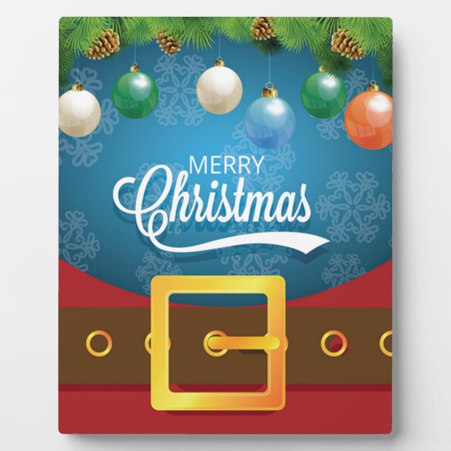 Frohe Weihnachten Weihnachten Anzug Fotoplatte (Vorderseite)