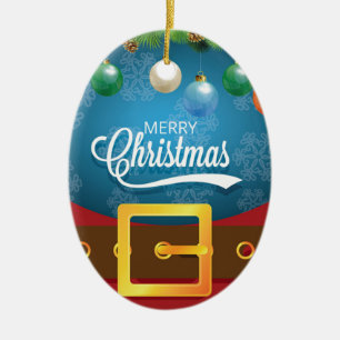 Frohe Weihnachten Weihnachten Anzug Keramik Ornament