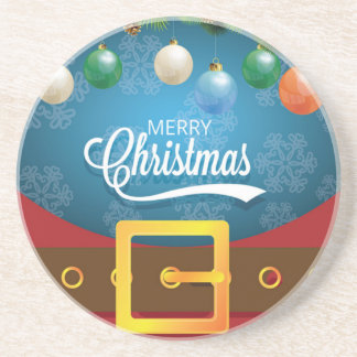 Frohe Weihnachten Weihnachten Anzug Sandstein Untersetzer