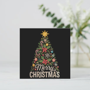 Frohe Weihnachten Weihnachten Bäume Vintage Feiert