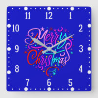 Frohe Weihnachten - Weihnachten Designs Uhr