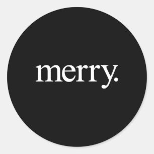Frohe Weihnachten Weihnachten Dies ist die Jahresz Runder Aufkleber