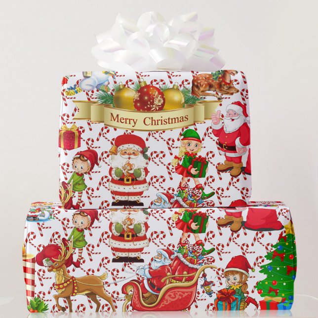 Frohe Weihnachten Weihnachten ein wenig von allem Geschenkpapier (Von Creator hochgeladen)