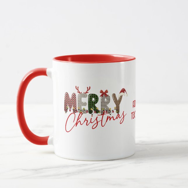 Frohe Weihnachten, Weihnachten Familie Matching Pa Tasse (Links)