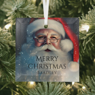 Frohe Weihnachten Weihnachten Feiertage Ornament Aus Glas