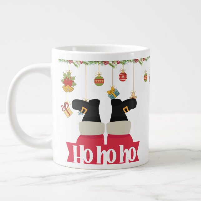 Frohe Weihnachten Weihnachten Ho Ho Espresso Cup Jumbo-Tasse (Links)