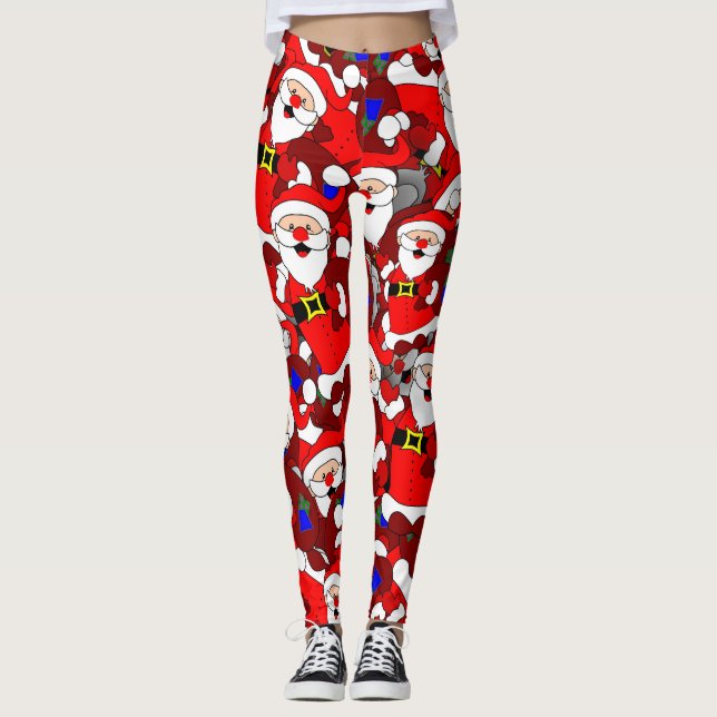 Frohe Weihnachten Weihnachten Leggings (Vorderseite)