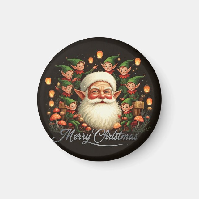 Frohe Weihnachten Weihnachten Magnet (Vorne)
